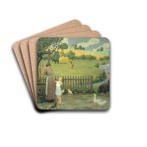 June by Bryson Burroughs Drink Coasters - set of 4