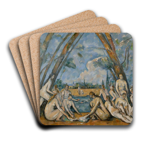 The Large Bathers by Paul Czanne Art Drink Coaster set The Large Bathers by Paul Czanne Art Drink Coaster set