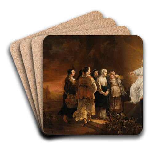 The Holy Women at the Tomb by Jan Baptist Weenix Art Drink Coaster set The Holy Women at the Tomb by Jan Baptist Weenix Art Drink Coaster set