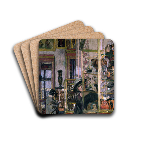 La Salle Clarac by douard Vuillard Drink Coasters - set of 4 La Salle Clarac by douard Vuillard Drink Coasters - set of 4