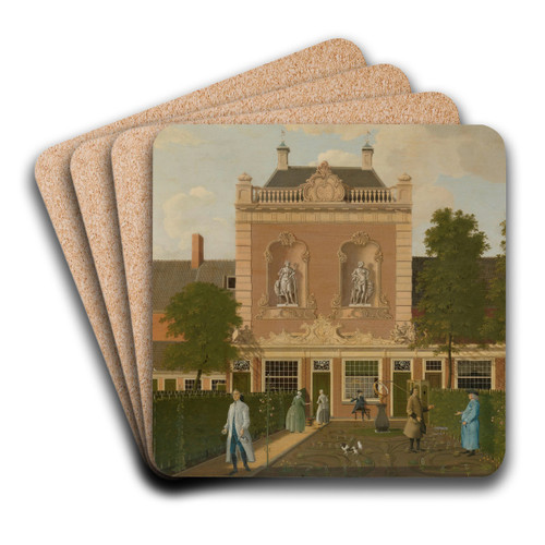 The Garden and Coach House of 524 Keizersgracht in Amsterdam by Hendrik Keun Art Drink Coaster set The Garden and Coach House of 524 Keizersgracht in Amsterdam by Hendrik Keun Art Drink Coaster set