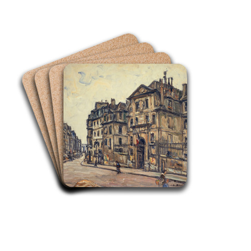La Prison Saint-Lazare. by Germain David-Nillet Drink Coasters - set of 4 La Prison Saint-Lazare. by Germain David-Nillet Drink Coasters - set of 4