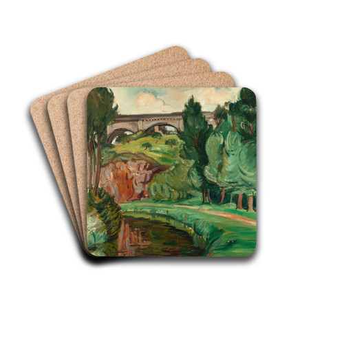 La Rance by Emile Othon Friesz Drink Coasters - set of 4 La Rance by Emile Othon Friesz Drink Coasters - set of 4