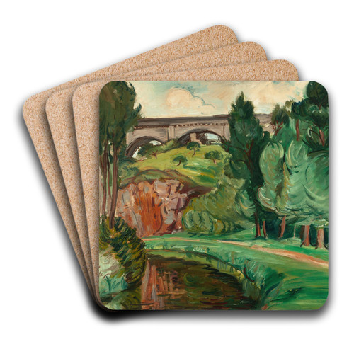 La Rance by Emile Othon Friesz Art Drink Coaster set La Rance by Emile Othon Friesz Art Drink Coaster set