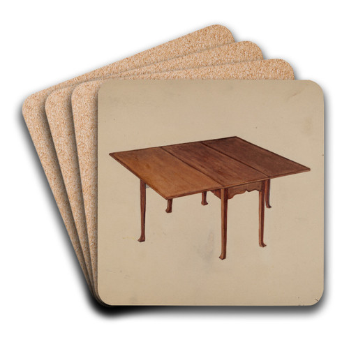 Table, Patrick Henry by Edna C. Rex Art Drink Coaster set Table, Patrick Henry by Edna C. Rex Art Drink Coaster set