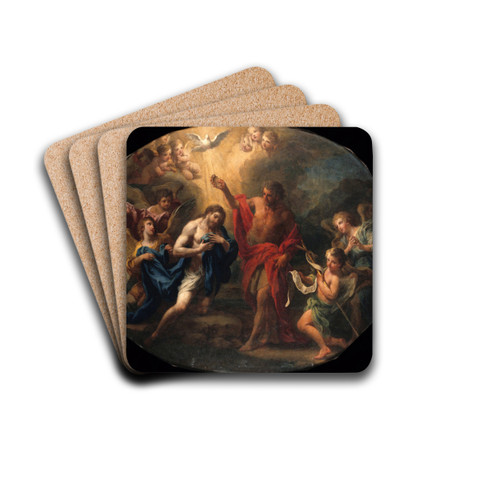 The Baptism of Christ by Sebastiano Conca Drink Coasters - set of 4