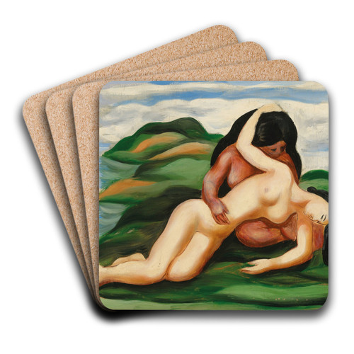 La naufrage by Mose Kisling Art Drink Coaster set