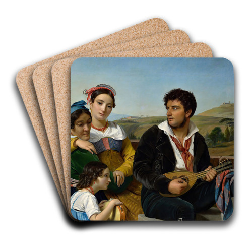 A Musical Group by Franois-Joseph Navez Art Drink Coaster set