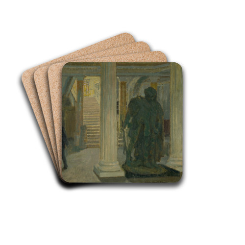 The vestibule of the Koice Museum by Elemr Halsz-Hradil Drink Coasters - set of 4 The vestibule of the Koice Museum by Elemr Halsz-Hradil Drink Coasters - set of 4