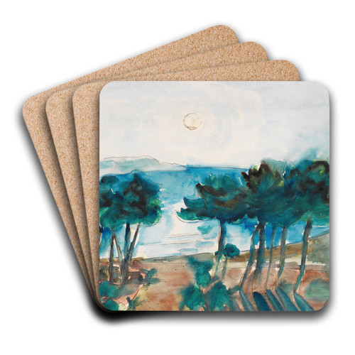 Cavalaire by Walter Gramatt Art Drink Coaster set