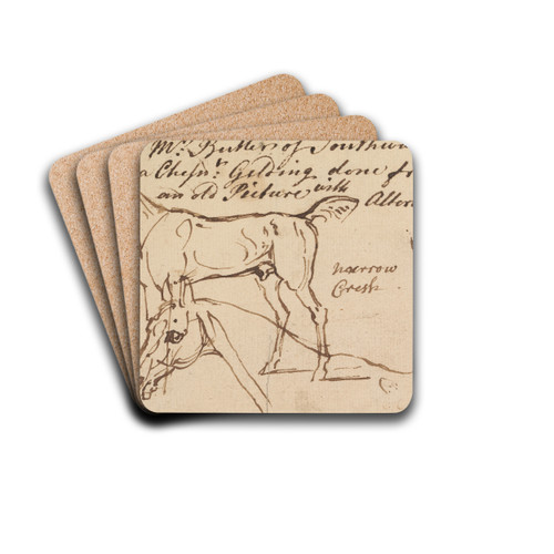 Sketches of a Gelding by James Seymour Drink Coasters - set of 4 Sketches of a Gelding by James Seymour Drink Coasters - set of 4