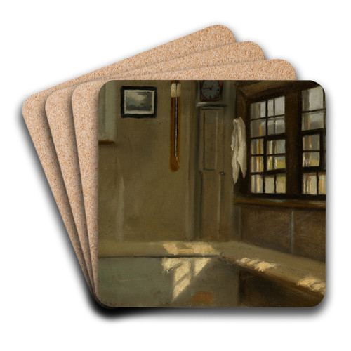 Zimmerecke in Bauernhaus by Hans Thoma Art Drink Coaster set