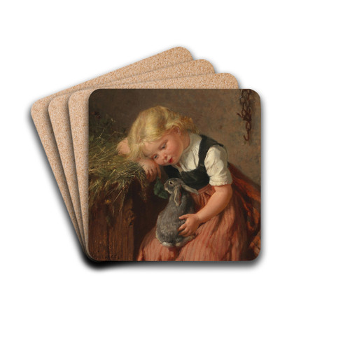 Der Spielgefhrte by Felix Schlesinger Drink Coasters - set of 4