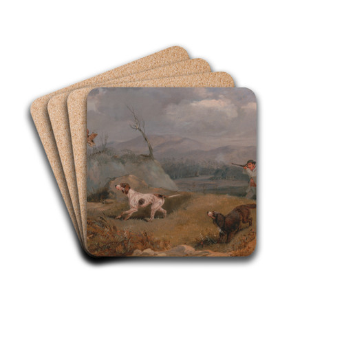 Grouse Shooting by Henry Thomas Alken Drink Coasters - set of 4
