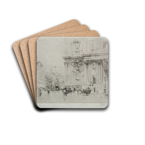St. Paul's, London by William Walcot Drink Coasters - set of 4