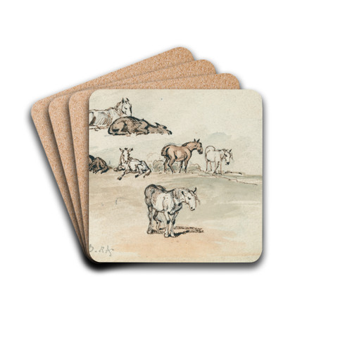 Studies of Horses by James Ward Drink Coasters - set of 4