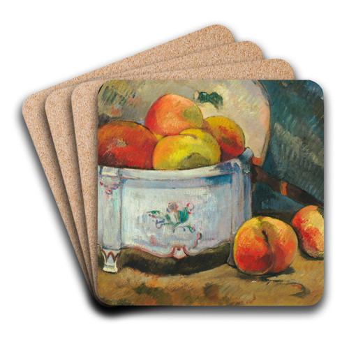 Still Life with Peaches by Paul Gauguin Art Drink Coaster set