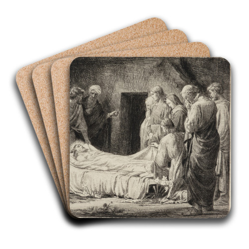 The Entombment of Christ by Carl Bloch Art Drink Coaster set