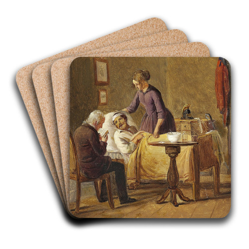 Den srede soldat by Julius Friedlnder Art Drink Coaster set