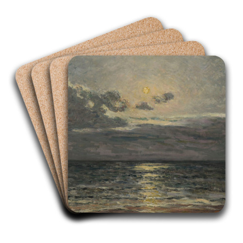 Effet de lune by Maxime Maufra Art Drink Coaster set Effet de lune by Maxime Maufra Art Drink Coaster set