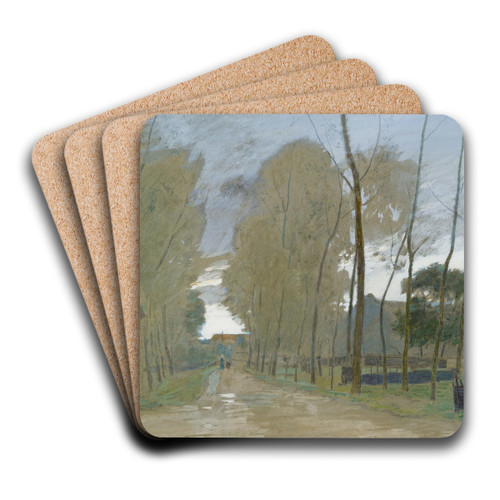 Motiv aus der Bretagne by Eugen Jettel Art Drink Coaster set
