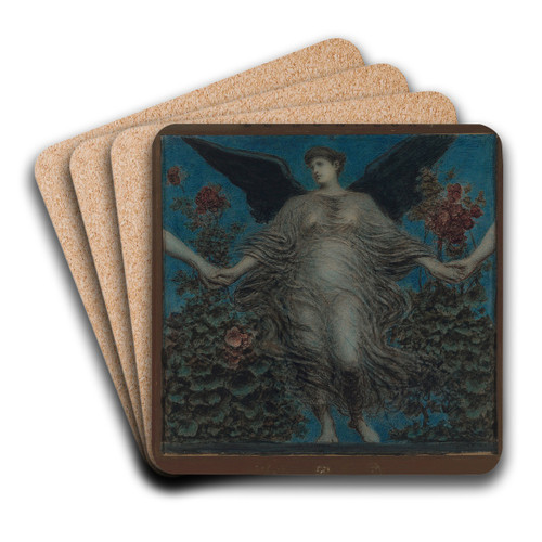Happiness by Xavier Mellery Art Drink Coaster set Happiness by Xavier Mellery Art Drink Coaster set