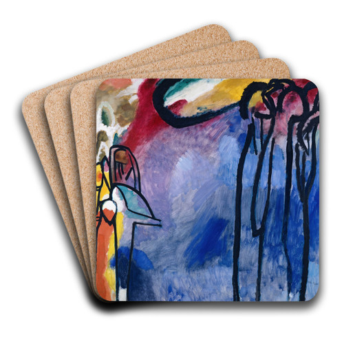 Improvisation 19 by Wassily Kandinsky Art Drink Coaster set