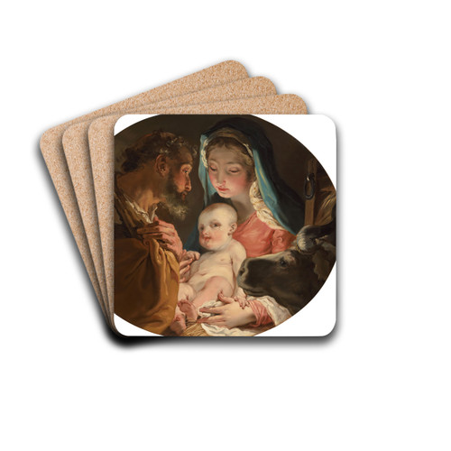 The Holy Family by Gaetano Gandolfi Drink Coasters - set of 4