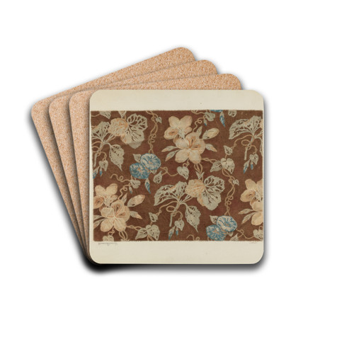 Printed Cotton by Ernest Capaldo Drink Coasters - set of 4 Printed Cotton by Ernest Capaldo Drink Coasters - set of 4
