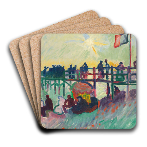 L'estacade au Havre by Raoul Dufy Art Drink Coaster set