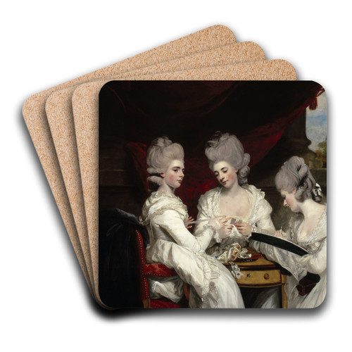 The Ladies Waldegrave by Sir Joshua Reynolds Art Drink Coaster set