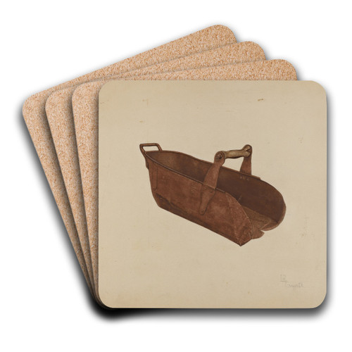 Grain Scoop by LeRoy Griffith Art Drink Coaster set