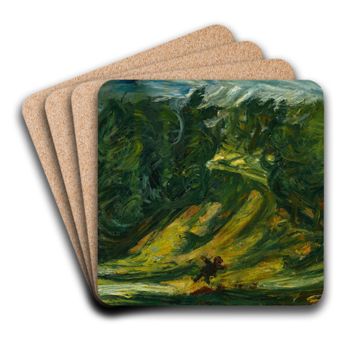 Paysage by Cham Soutine Art Drink Coaster set