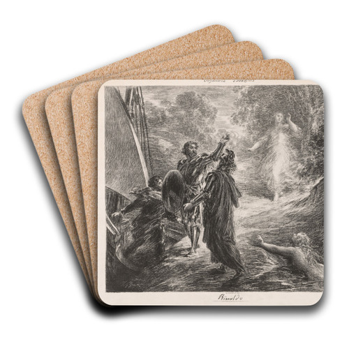 Rinaldo by Henri Fantin-Latour Art Drink Coaster set