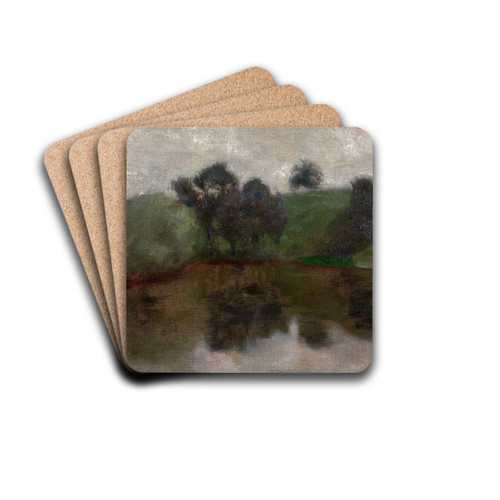 Landscape by Franz von Stuck Drink Coasters - set of 4