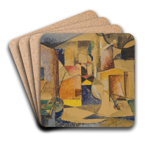 Composition by Albert Gleizes Art Drink Coaster set Composition by Albert Gleizes Art Drink Coaster set