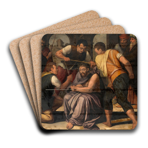 Crowning with Thorns by Lambert Van Noort Art Drink Coaster set