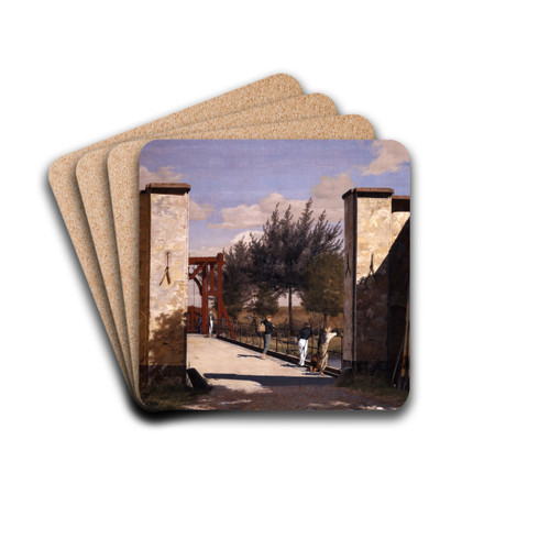 The North Gate of the Citadel by Christen Kbke Drink Coasters - set of 4