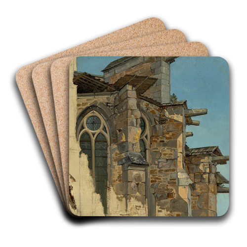 Der Altenberger Dom (Studie) by Andreas Achenbach Art Drink Coaster set