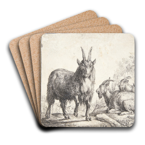 Fire geder by Simon de Vlieger Art Drink Coaster set