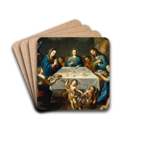 The Blessing of the Table by Jos de Alcbar Drink Coasters - set of 4