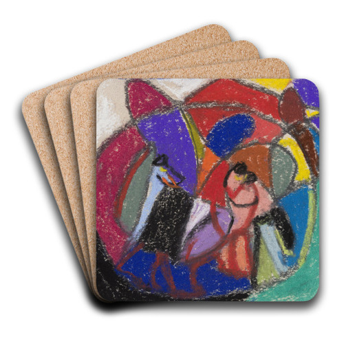 Untitled by Adolf Hlzel Art Drink Coaster set Untitled by Adolf Hlzel Art Drink Coaster set