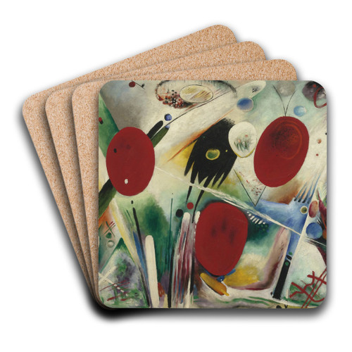 Symphony by Rudolf Bauer Art Drink Coaster set