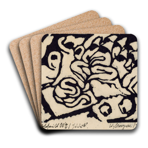 Flagellation by Wilhelm Morgner Art Drink Coaster set