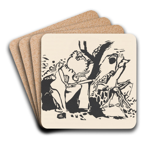 Klnge Pl.21 by Wassily Kandinsky Art Drink Coaster set