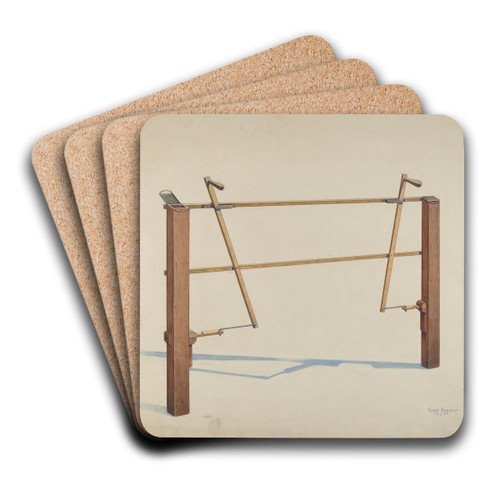 Corn Jobber by Ivar Julius Art Drink Coaster set