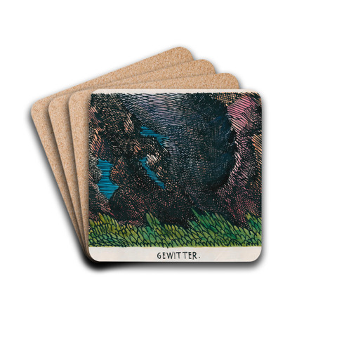 Gewitter by Karl Wiener Drink Coasters - set of 4