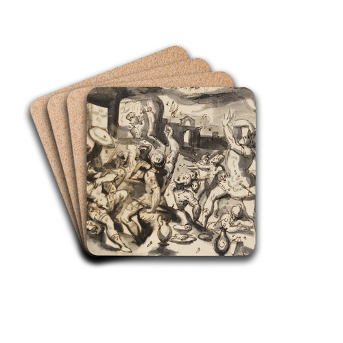 Passionsszene by Bartholomus Dietterlin Drink Coasters - set of 4
