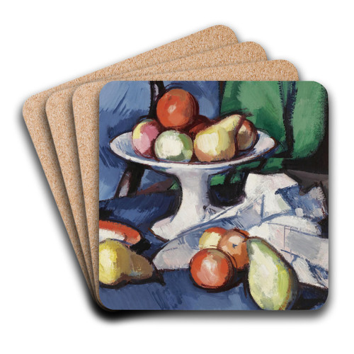 Still Life Of Fruit by Samuel John Peploe Art Drink Coaster set