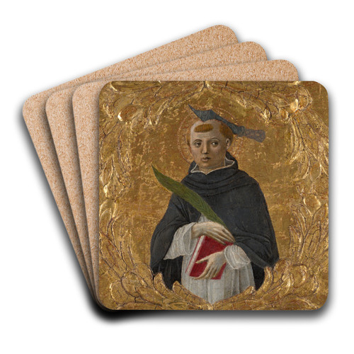 Saint PeterMartyr by Benvenuto di Giovanni Art Drink Coaster set
